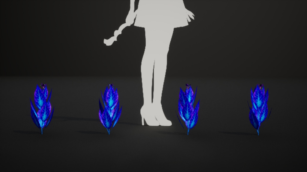 幻想の青いシダ エーテリアル・サファイア・フェルン 3Dモデル