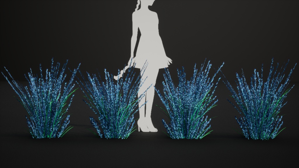 天空に舞うラベンダーグラス スカイバウンド・ラベンダー・グラス 3Dモデル