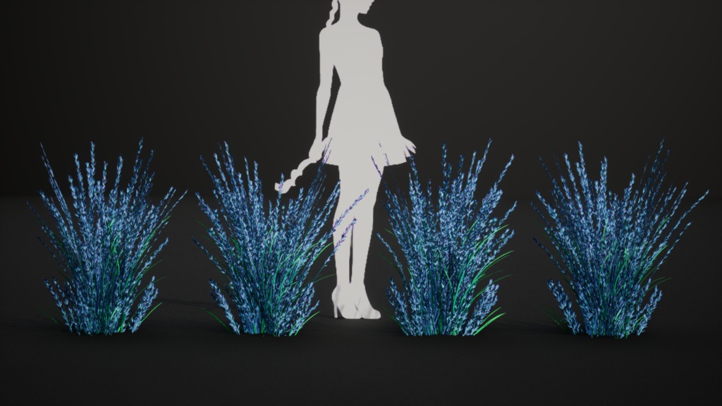 天空に舞うラベンダーグラス スカイバウンド・ラベンダー・グラス 3Dモデル