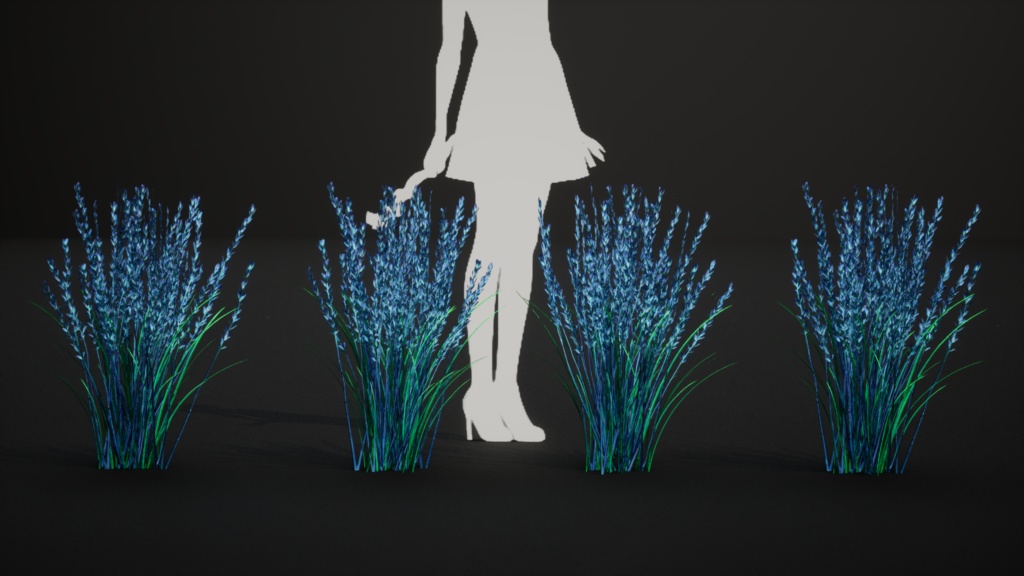 天空に舞うラベンダーグラス スカイバウンド・ラベンダー・グラス 3Dモデル