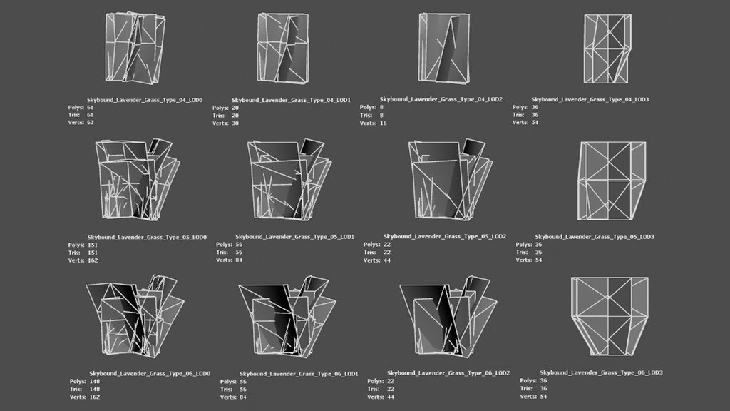 天空に舞うラベンダーグラス スカイバウンド・ラベンダー・グラス 3Dモデル