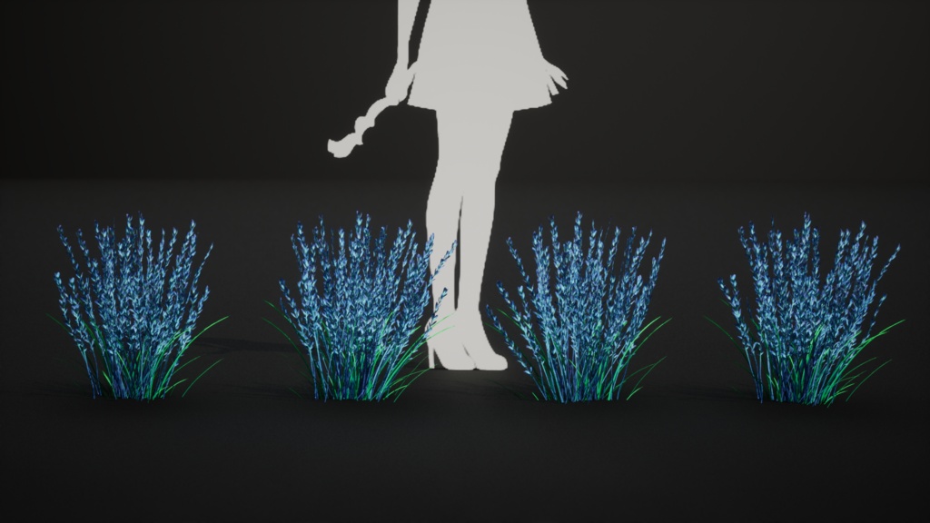 天空に舞うラベンダーグラス スカイバウンド・ラベンダー・グラス 3Dモデル