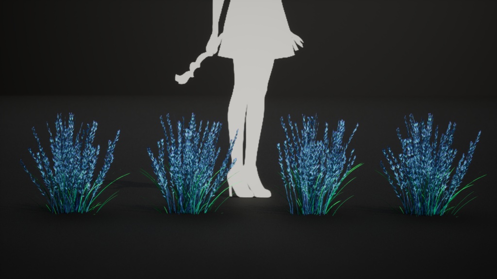 天空に舞うラベンダーグラス スカイバウンド・ラベンダー・グラス 3Dモデル