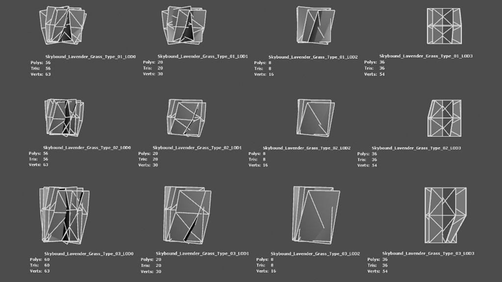 天空に舞うラベンダーグラス スカイバウンド・ラベンダー・グラス 3Dモデル