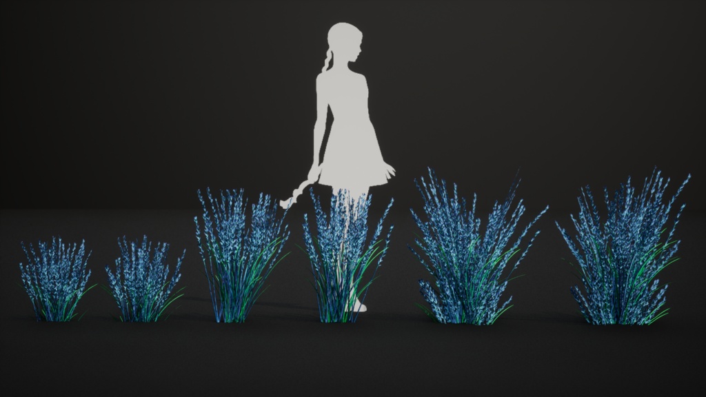 天空に舞うラベンダーグラス スカイバウンド・ラベンダー・グラス 3Dモデル