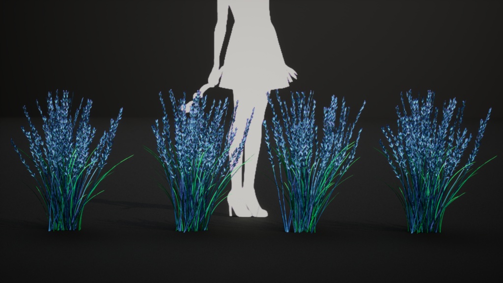 天空に舞うラベンダーグラス スカイバウンド・ラベンダー・グラス 3Dモデル