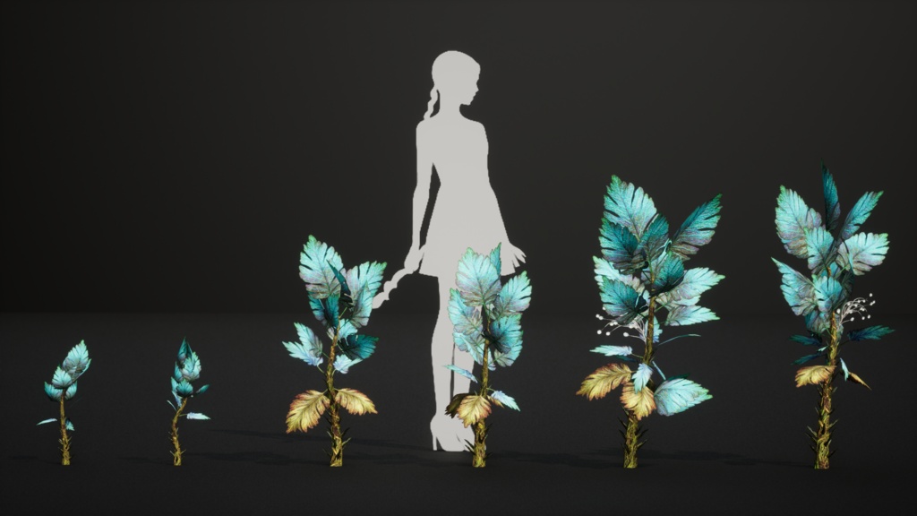 神秘の海の葉 スプライト ミスティック・オーシャンリーフ・スプライト 3Dモデル