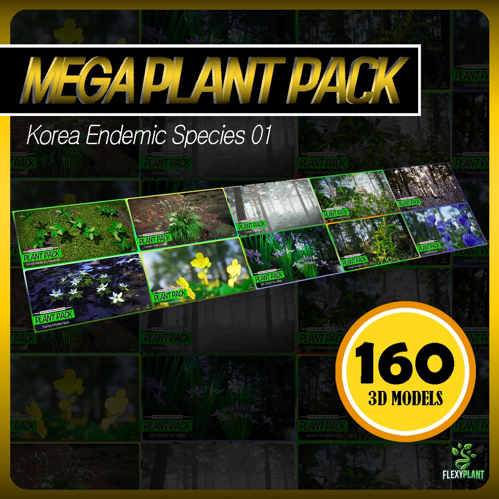 MEGA PLANT PACK - 韓国固有種10種01パック