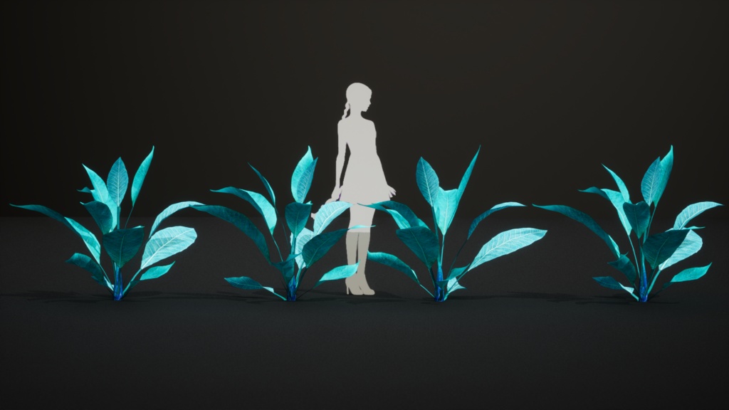 黄昏の花咲く低木 ツワイライト・ブロッサム・シュラブ 3Dモデル