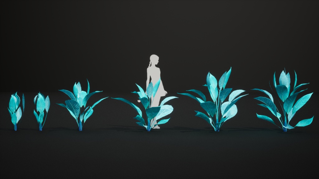 黄昏の花咲く低木 ツワイライト・ブロッサム・シュラブ 3Dモデル