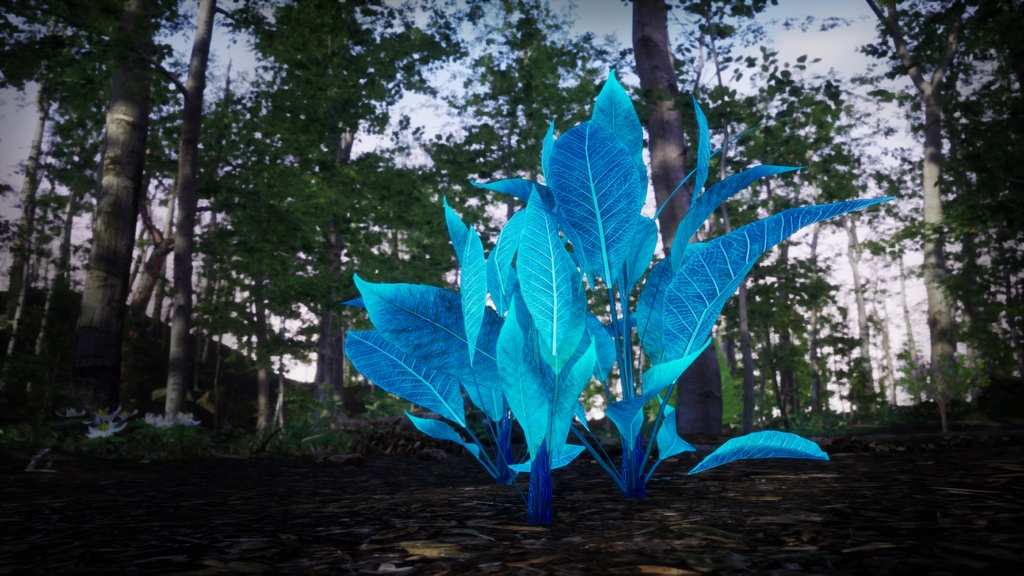 黄昏の花咲く低木 ツワイライト・ブロッサム・シュラブ 3Dモデル