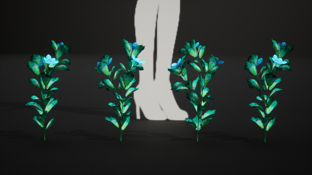 インディゴの精霊種 インディゴ・スピリットシード・ヴァイン 3Dモデル