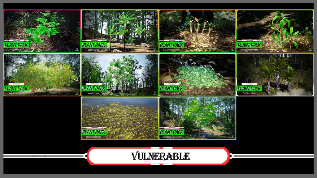 MEGA PLANT PACK - IUCN指定絶滅危惧植物 45種パック