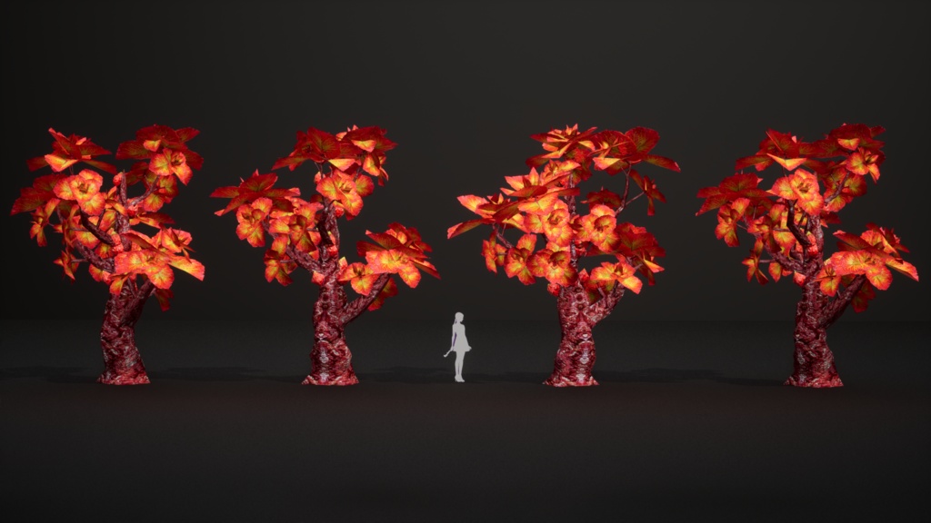 赤い蜂巣生姜の樹 レッド・ビーハイブ・ジンジャー・ツリー 3Dモデル