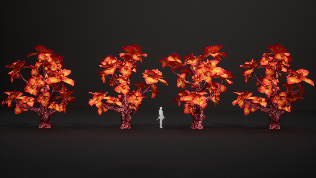 赤い蜂巣生姜の樹 レッド・ビーハイブ・ジンジャー・ツリー 3Dモデル