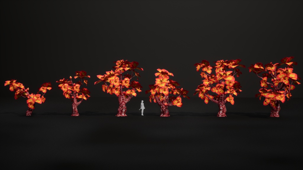 赤い蜂巣生姜の樹 レッド・ビーハイブ・ジンジャー・ツリー 3Dモデル