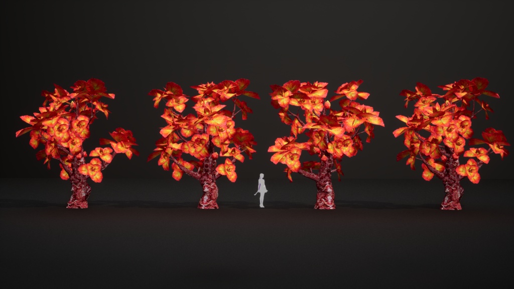 赤い蜂巣生姜の樹 レッド・ビーハイブ・ジンジャー・ツリー 3Dモデル