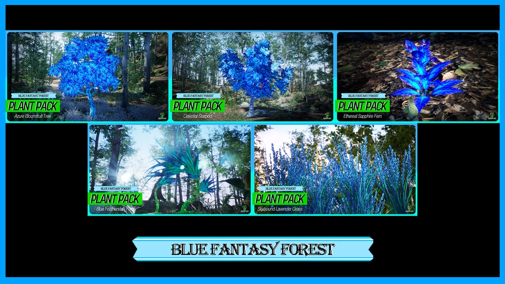 MEGA PLANT PACK - 青い森のファンタジー 10種パック