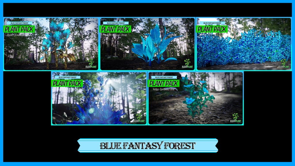 MEGA PLANT PACK - 青い森のファンタジー 10種パック