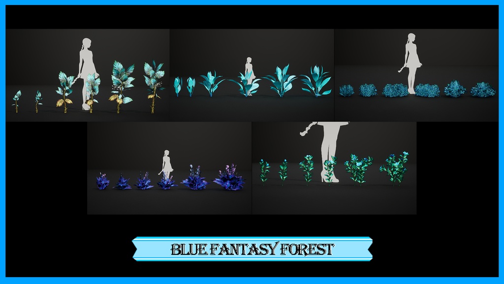 MEGA PLANT PACK - 青い森のファンタジー 10種パック