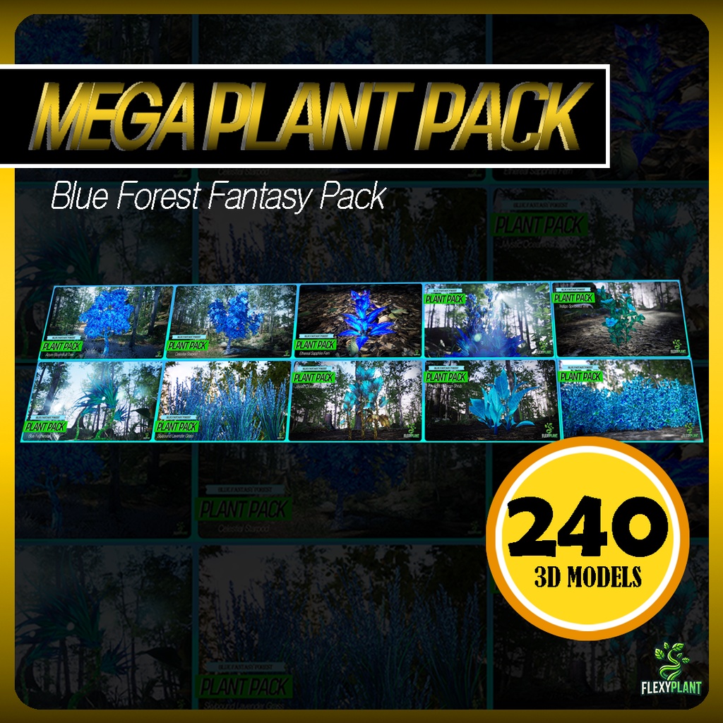 MEGA PLANT PACK - 青い森のファンタジー 10種パック