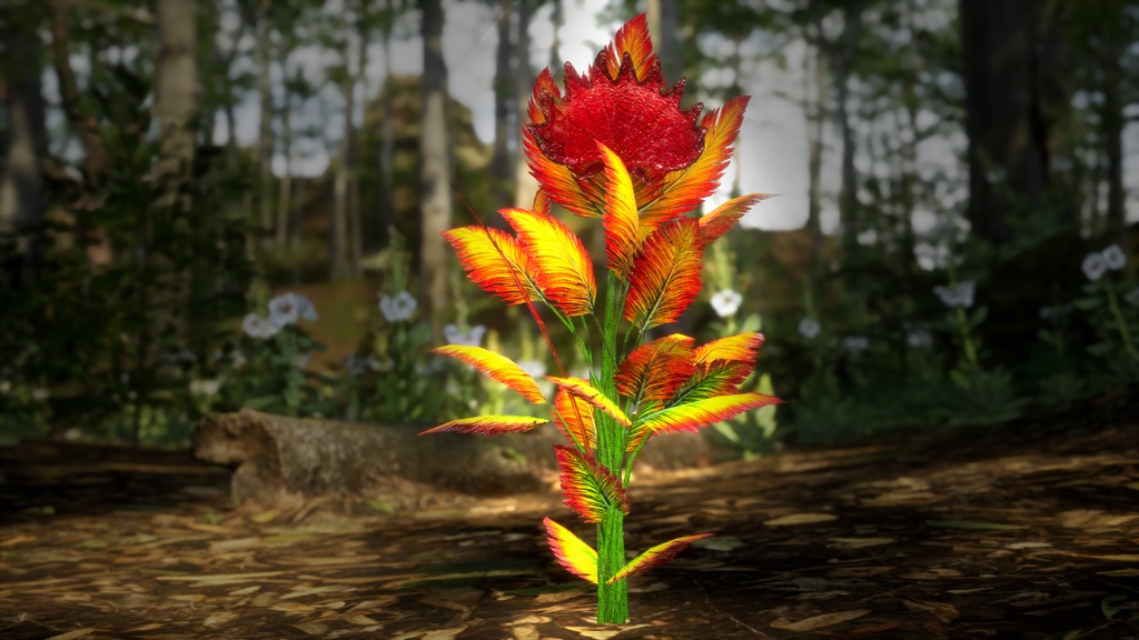 カーディナル・チキン・ロベリア 3Dモデル