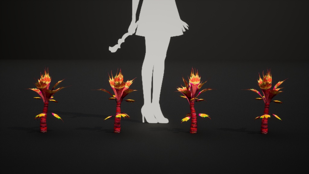 赤いピーマンのサボテン 3Dモデル