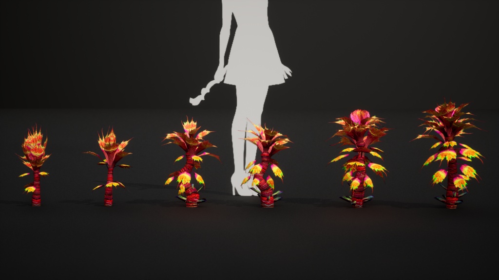 赤いピーマンのサボテン 3Dモデル