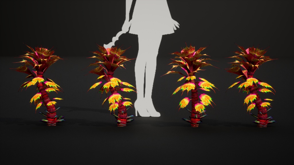 赤いピーマンのサボテン 3Dモデル