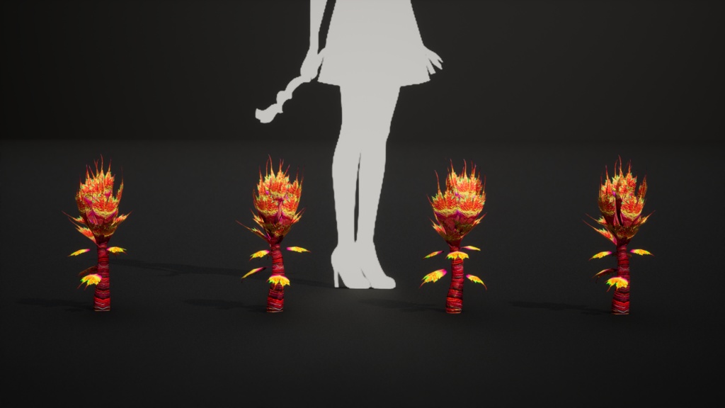 赤いピーマンのサボテン 3Dモデル