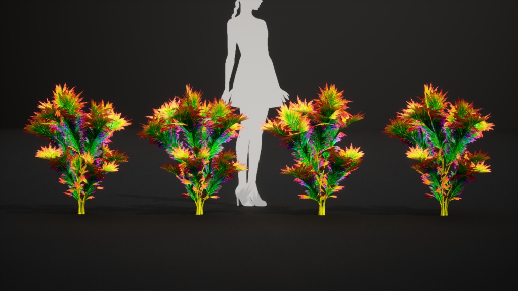 赤いカラーリリー 3Dモデル