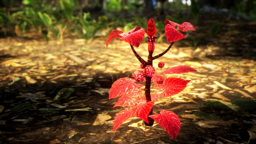 山の魔法の赤い実 マウンテン・マジック・レッドベリー 3Dモデル