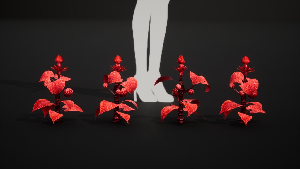 山の魔法の赤い実 マウンテン・マジック・レッドベリー 3Dモデル