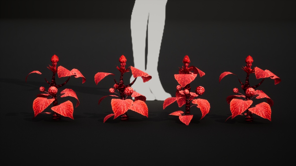 山の魔法の赤い実 マウンテン・マジック・レッドベリー 3Dモデル