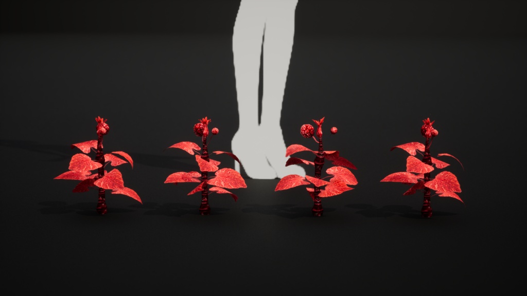 山の魔法の赤い実 マウンテン・マジック・レッドベリー 3Dモデル