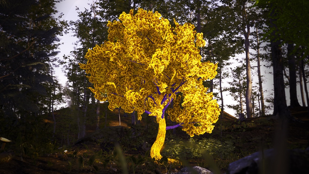 黄金の王冠の樹 ゴールデン・クラウン・ツリー 3Dモデル