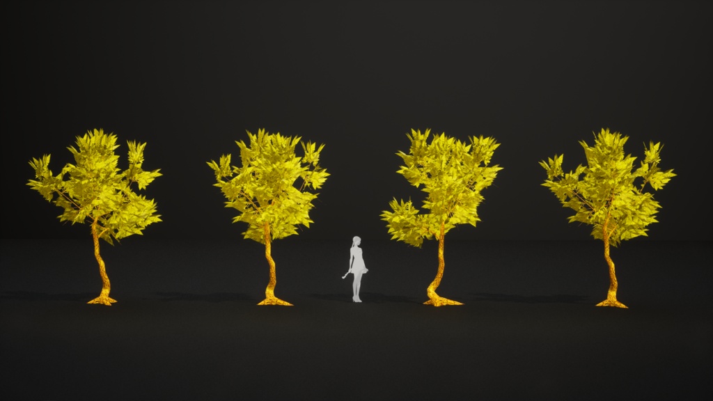 琥珀の花咲く樹 アンバー・ブルーム・ツリー 3Dモデル