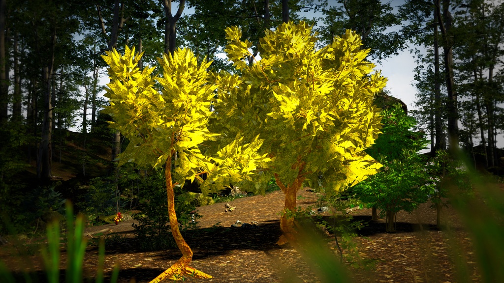 琥珀の花咲く樹 アンバー・ブルーム・ツリー 3Dモデル