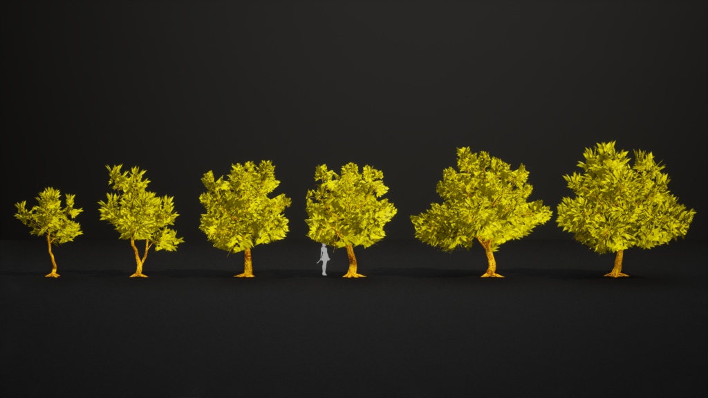 琥珀の花咲く樹 アンバー・ブルーム・ツリー 3Dモデル