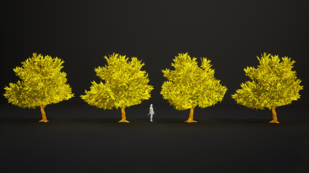 琥珀の花咲く樹 アンバー・ブルーム・ツリー 3Dモデル