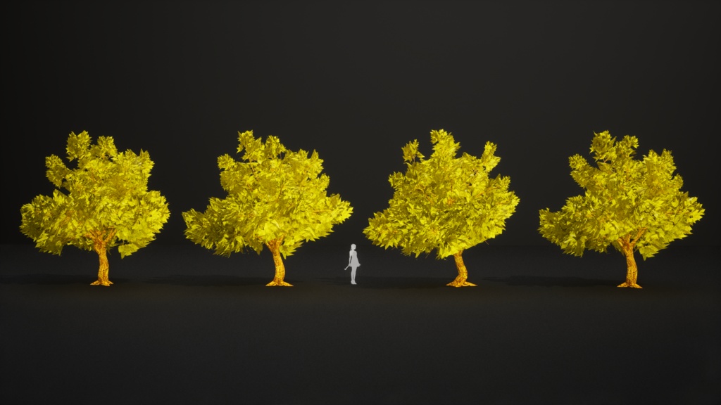 琥珀の花咲く樹 アンバー・ブルーム・ツリー 3Dモデル