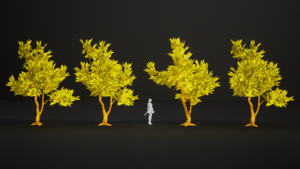 琥珀の花咲く樹 アンバー・ブルーム・ツリー 3Dモデル