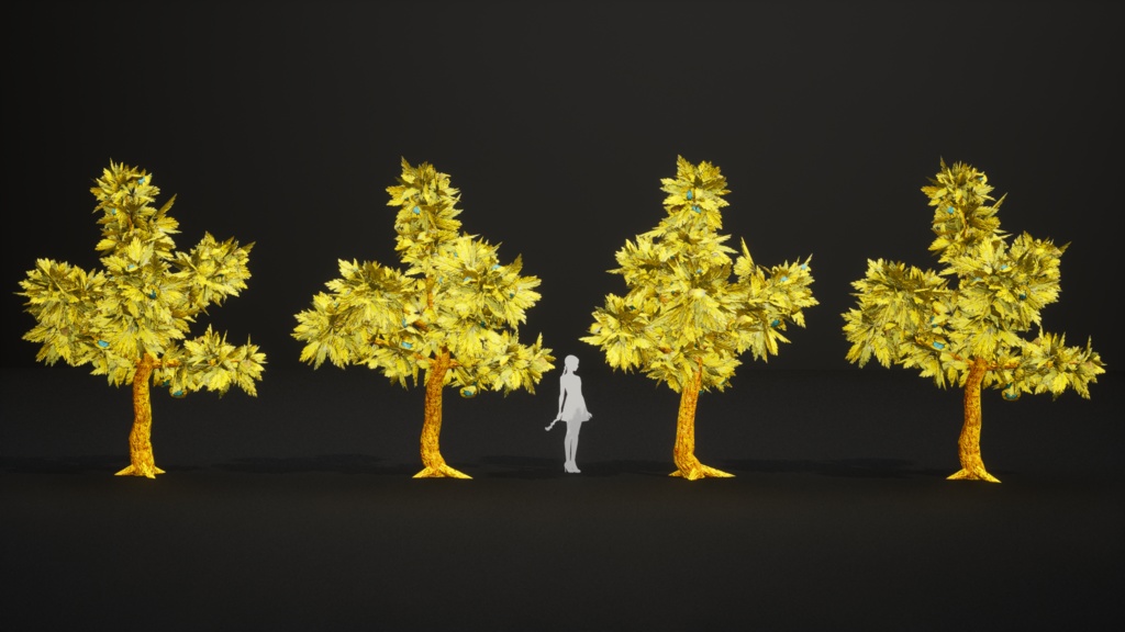 黄金の螺旋樹 ゴールデン・スパイラル・ツリー 3Dモデル
