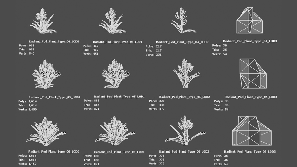輝くポッドプラント ラディアント・ポッド・プラント 3Dモデル