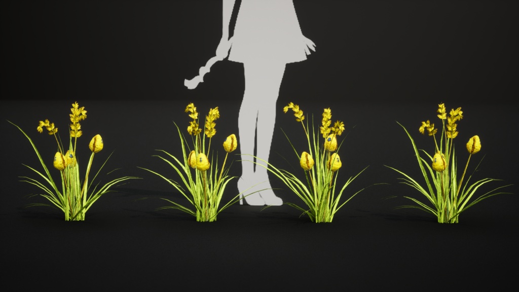 太陽の輝きを放つ サンバースト・ジェム・ファーン 3Dモデル