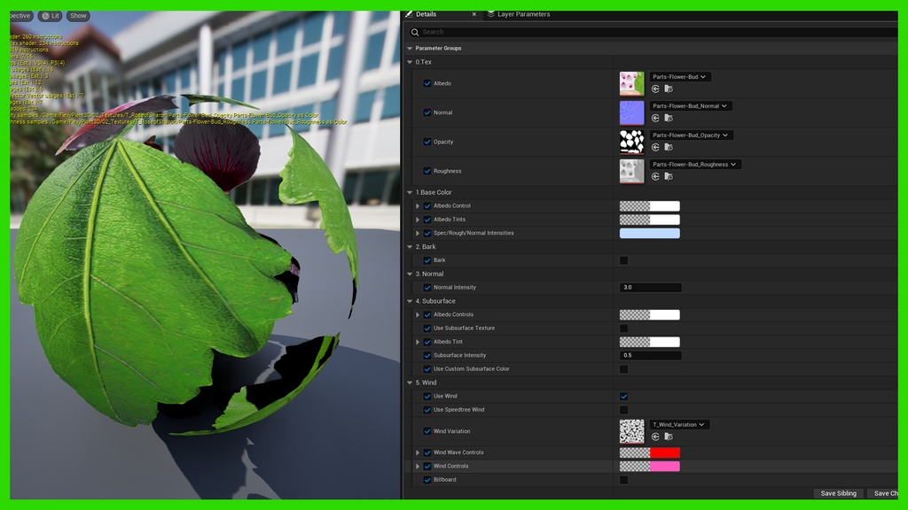 LIGHT MATERIAL for Foliage Unreal Engine 5