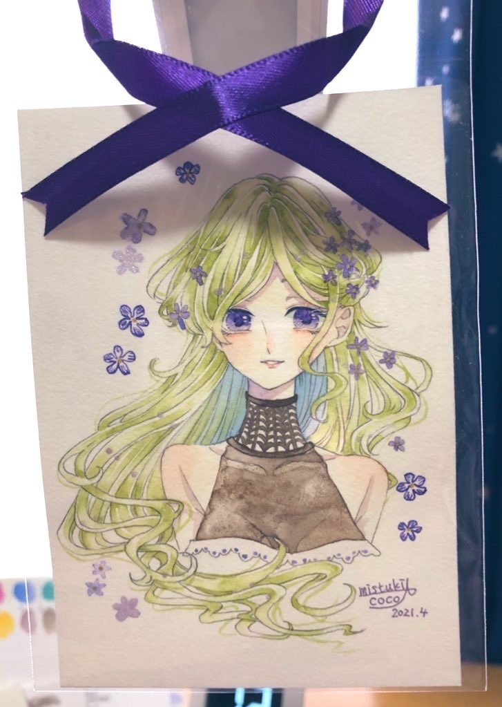 【L判サイズ原画】〜菫中毒〜