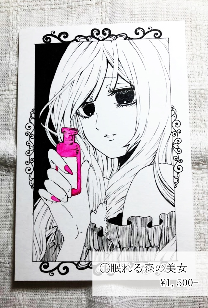 【L判原画】ダークでポップな童話少女