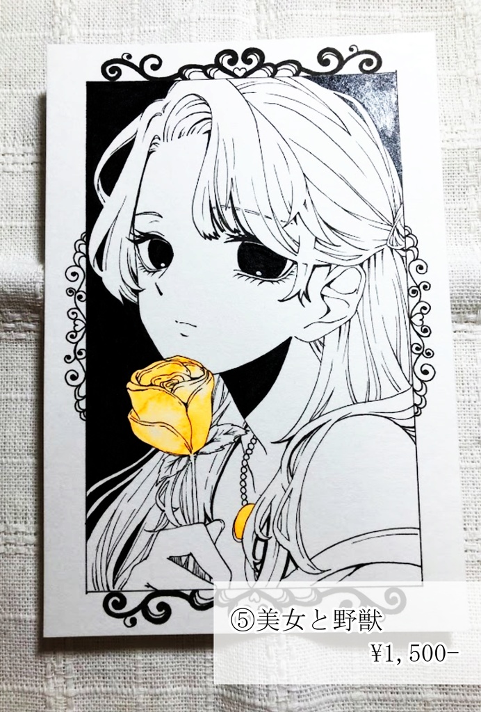 【L判原画】ダークでポップな童話少女