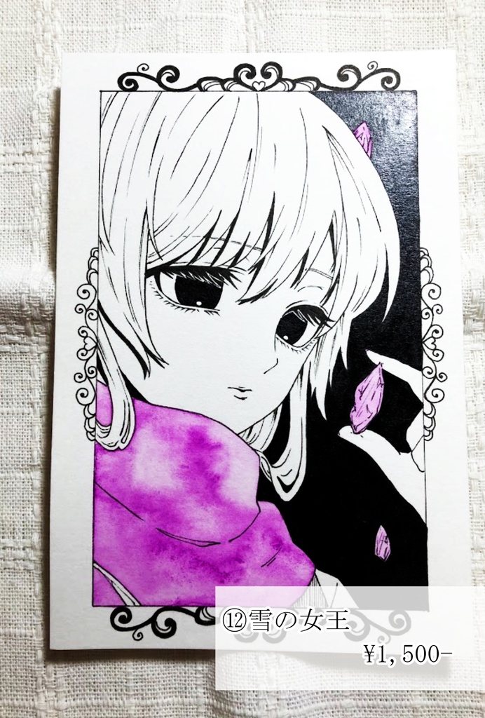 【L判原画】ダークでポップな童話少女